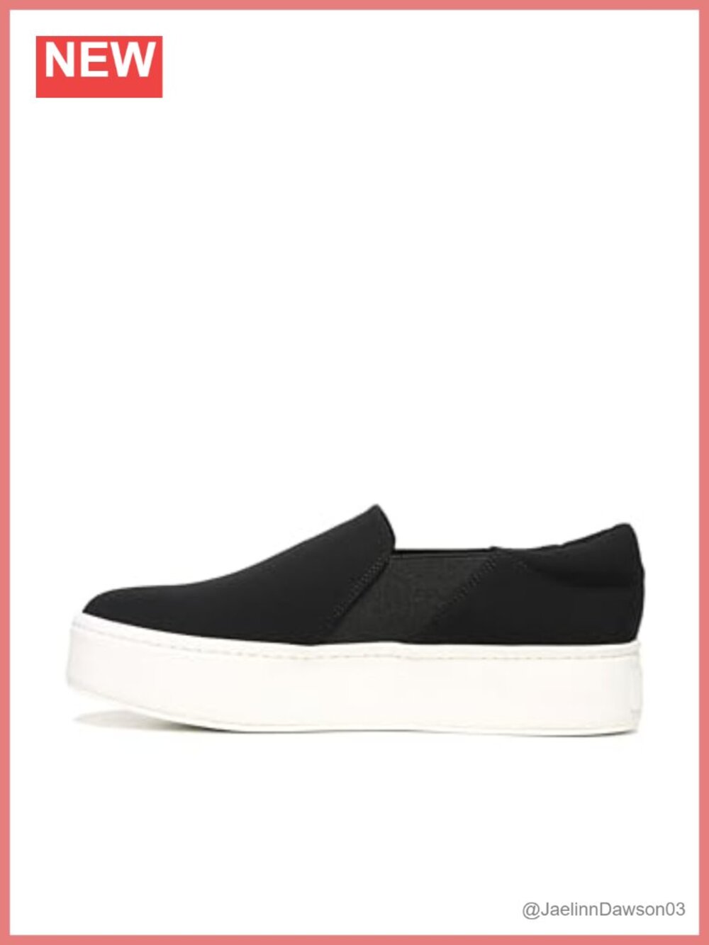 Vince Warren Women's Platform Slip-On Sneakers Rubber Sole 2 Inch